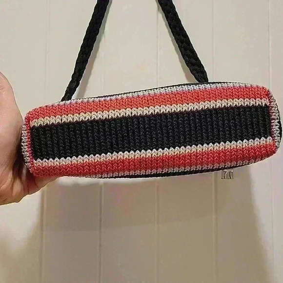 Lina Crochet Shoulder Bag Red White Blue - Picture 4 of 7